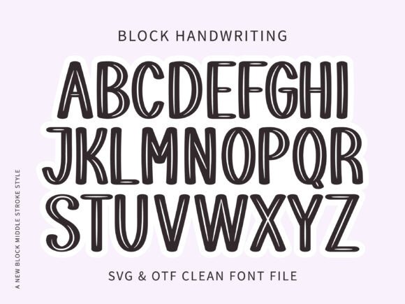 Block Handwriting: The Modern All-Caps Font with a Handcrafted Edge