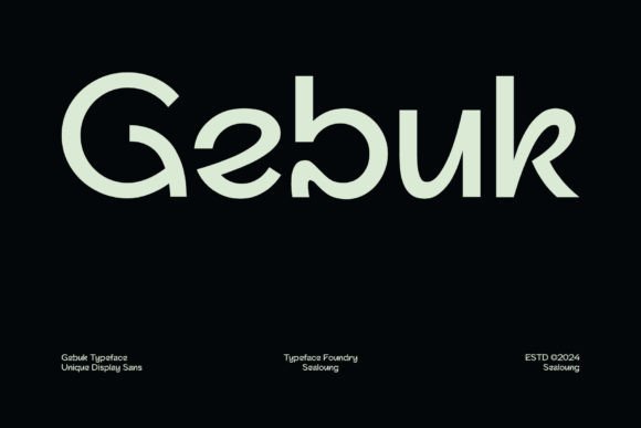 Gebuk: The Display Font That Commands Attention
