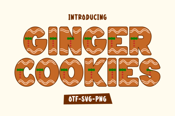 Ginger Cookies: A Sweet Typeface for Festive and Fun Designs