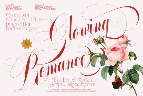 Glowing Romance: Where Modern Calligraphy Meets Luxury Branding