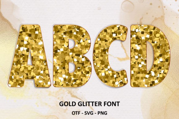 Gold Glitter: A Font That Brings Instant Sparkle to Your Work