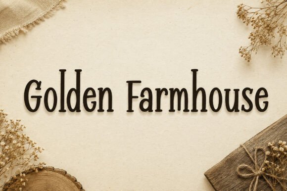 Golden Farmhouse: Where Vintage Charm Meets Modern Branding