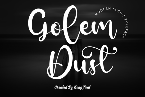 Golem Dust: A Playful Script Font for Creative Projects