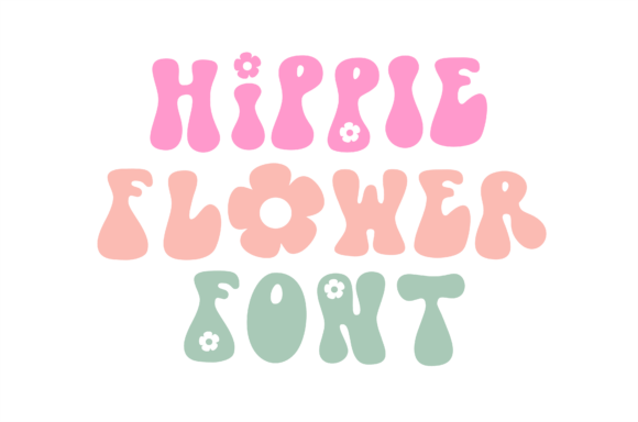 Hippie Flower: A Retro Display Font That Blooms with Summer Energy