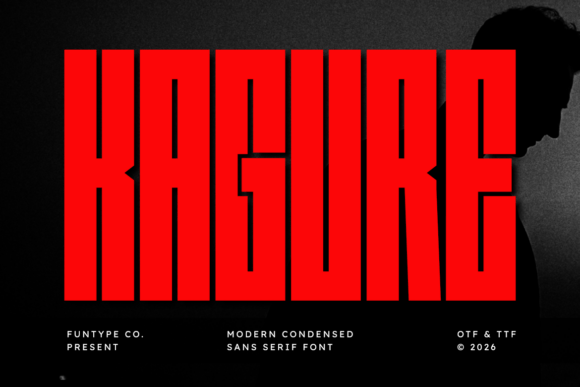 Kagure: The Modern Condensed Sans Serif for High-Impact Design