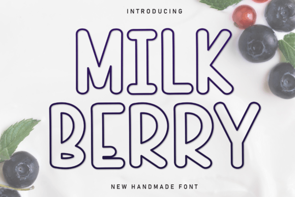 Milk Berry: A Handwritten Font with a Whimsical Touch