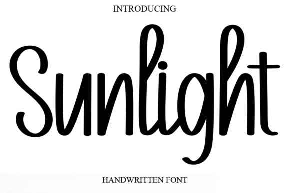 Sunlight: A Handwritten Font That Feels Like a Warm Embrace