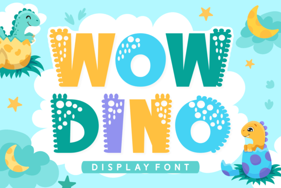 Unleash Jurassic Imagination with the Wow Dino Typeface