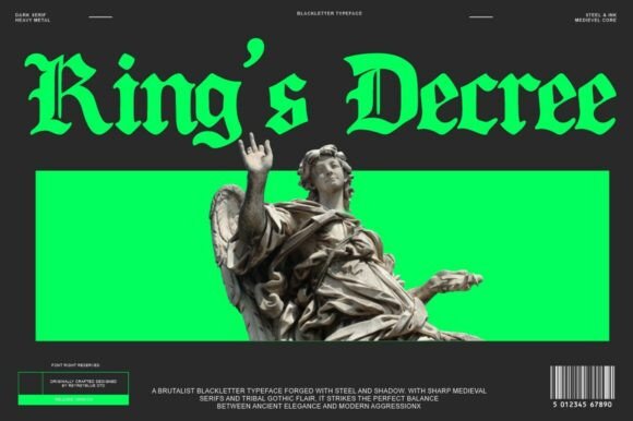 Unleash Royal Authority: The Power of King’s Decree Font